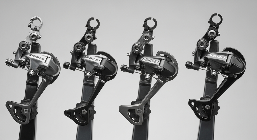 Typy przerzutek rowerowych przednich