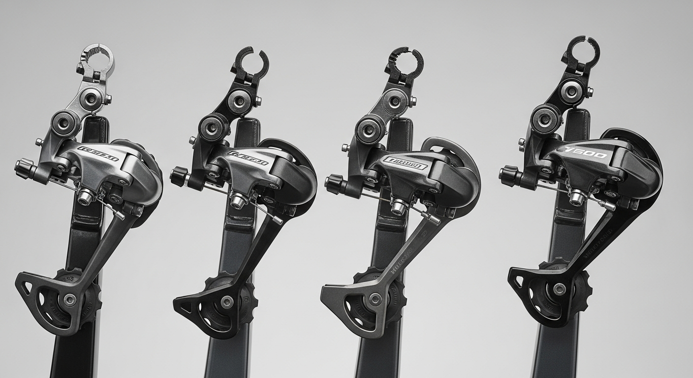 Typy przerzutek rowerowych przednich