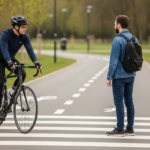 Pierwszeństwo na ścieżce rowerowej